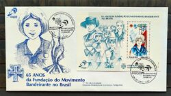 Envelope FDC 334 1984 Movimento Bandeirante CBC RJ