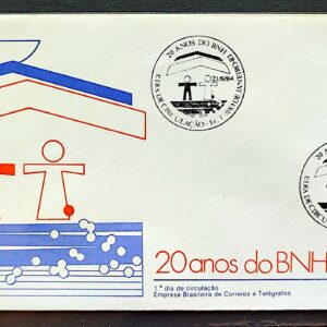Envelope FDC 335 1984 Banco Nacional de Habitacao CBC RJ 01