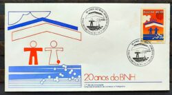 Envelope FDC 335 1984 Banco Nacional de Habitacao CBC RJ 02