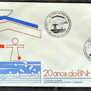 Envelope FDC 335 1984 Banco Nacional de Habitacao CBC RJ 04