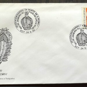 Envelope FDC 336 1984 Semana da Patria Dom Pedro Monarquia Navio CBC RJ