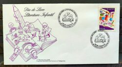 Envelope FDC 340 1984 Dia do Livro Literatura Infantil Crianca Caracol Cavalo CBC RJ 03
