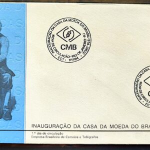Envelope FDC 341 1984 Casa da Moeda CBC RJ 02