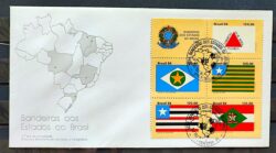 Envelope FDC 344 1984 Bandeira MG MT SC MA CBC PI