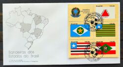 Envelope FDC 344 1984 Bandeira MG MT SC PI CBC MA