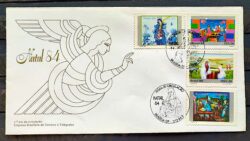Envelope FDC 346 1984 Natal Religiao CBC Brasilia 02