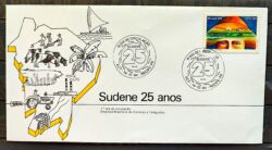 Envelope FDC 348 1984 SUDENE Olho Trator Vaca Chapeu CBC PE 01