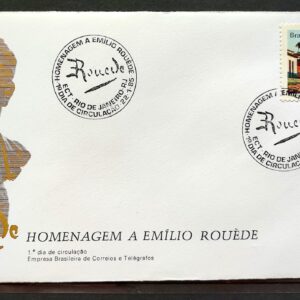 Envelope FDC 349 1985 Emilio Rouede Igreja CBC RJ 01