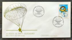 Envelope FDC 353 1985 Paraquedismo Militar Paraquedas CBC RJ 02