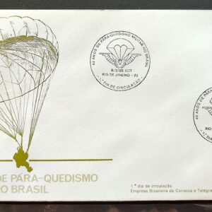Envelope FDC 353 1985 Paraquedismo Militar Paraquedas CBC RJ 02