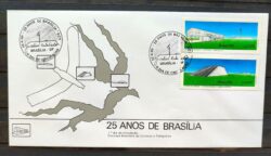 Envelope FDC 358 1985 Brasilia Mapa Teatro Catetinho CBC Brasilia 01