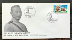 Envelope FDC 359 1985 Marechal Rondon Comunicacao Militar CBC Brasilia 01