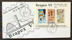 Envelope FDC 362 1985 Pinturas Rupestres Arte Pre Historia CBC MG 01
