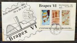 Envelope FDC 362 1985 Pinturas Rupestres Arte Pre Historia CBC MG 02
