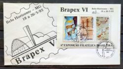 Envelope FDC 362 1985 Pinturas Rupestres Arte Pre Historia CBC MG 03
