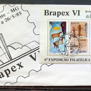 Envelope FDC 362 1985 Pinturas Rupestres Arte Pre Historia CBC MG 03
