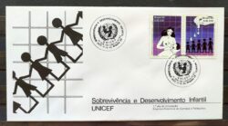 Envelope FDC 364 1985 UNICEF Mulher Desenvolvimento Infantil Saude CBC Brasilia 01