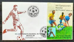 Envelope FDC 366 1985 Copa do Mundo de Futebol Mexico CBC RJ 01