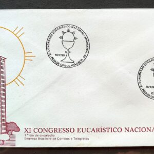 Envelope FDC 368 1985 Congresso Eucaristico Religiao CBC SP 01