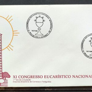 Envelope FDC 368 1985 Congresso Eucaristico Religiao CBC SP 03