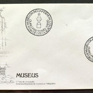 Envelope FDC 371 1985 Museus Ouro Preto CBC MG 01