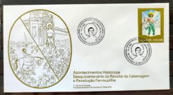 Envelope FDC 372 1985 Revolta da Cabanagem Arma Militar CBC PA