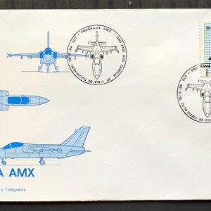 Envelope FDC 373 1985 Programa AMX Aviao Militar CBC SP