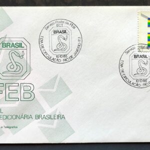 Envelope FDC 378 1985 Forca Expedicionaria Brasileira FEB Militar CBC RJ 01