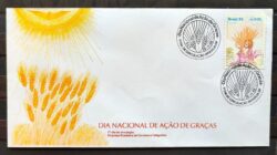 Envelope FDC 385 1985 Dia de Acao de Gracas CBC Brasilia 01