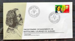 Envelope FDC 387 1985 Padre Bartolomeu de Gusmao CBC SP 02
