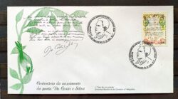 Envelope FDC 388 1985 Poeta Costa e Silva Literatura CBC Brasilia