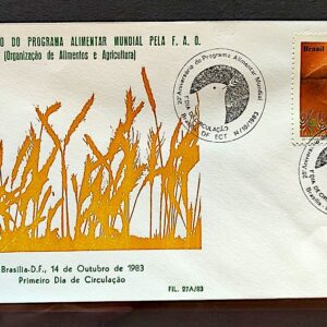 Envelope PVT 27A 1983 Programa Alimentar Saude Boca CBC Brasilia 01