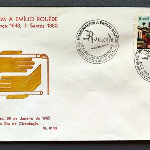 Envelope PVT FIL 001 1985 Emilio Rouede Igreja CBC RJ
