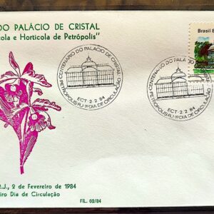 Envelope PVT FIL 002 1984 Palacio de Cristal Petropolis CBC RJ