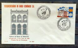 Envelope PVT FIL 018 1984 Banco Economico Economia CBC BA 01