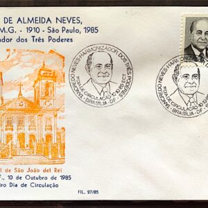 Envelope PVT FIL 028 1985 Presidente Tancredo Neves Brasilia CBC RS 01