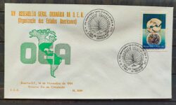 Envelope PVT FIL 029 1984 Organizacao dos Estados Americanos CBC Brasilia