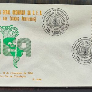 Envelope PVT FIL 029 1984 Organizacao dos Estados Americanos CBC Brasilia