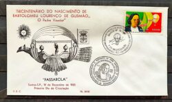 Envelope PVT FIL 029 1985 Padre Bartolomeu de Gusmao CBC SP