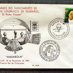 Envelope PVT FIL 029 1985 Padre Bartolomeu de Gusmao CBC SP