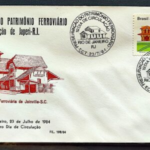 Envelope PVT FIL 19B 1984 Patrimonio Ferroviario Trem Economia CBC RJ Japeri