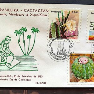 Envelope PVT FIL 25A 1983 Cactaceas Cactos Mandacaru Xique Xique CBC BA