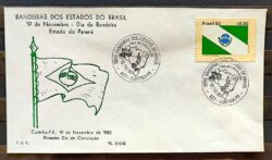Envelope PVT FIL 31E Bandeiras Parana 1983 CBC PR