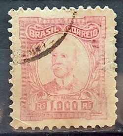 Selo Regular Cod RHM 334 Vovo Ruy Barbosa 1000 Reis 1925 Circulado 1