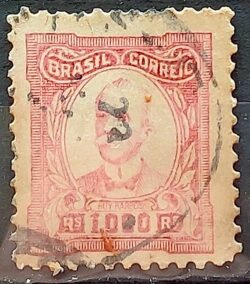 Selo Regular Cod RHM 334 Vovo Ruy Barbosa 1000 Reis 1925 Circulado 2
