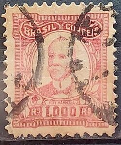 Selo Regular Cod RHM 334 Vovo Ruy Barbosa 1000 Reis 1925 Circulado 4