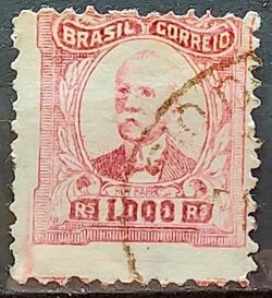 Selo Regular Cod RHM 337 Vovo Ruy Barbosa 1000 Reis 1926 Circulado 3