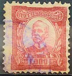 Selo Regular Cod RHM 338 Vovo Ruy Barbosa 1000 Reis 1927 Circulado 1