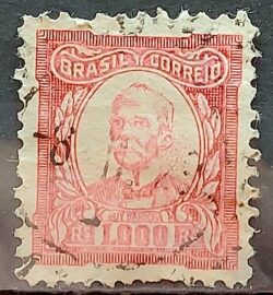 Selo Regular Cod RHM 338 Vovo Ruy Barbosa 1000 Reis 1927 Circulado 4