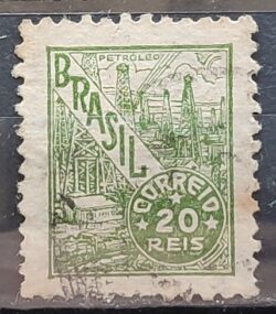 Selo Regular Cod RHM 354 Netinha Petroleo Energia 20 Reis Filigrana Ni 1941 Circulado 1